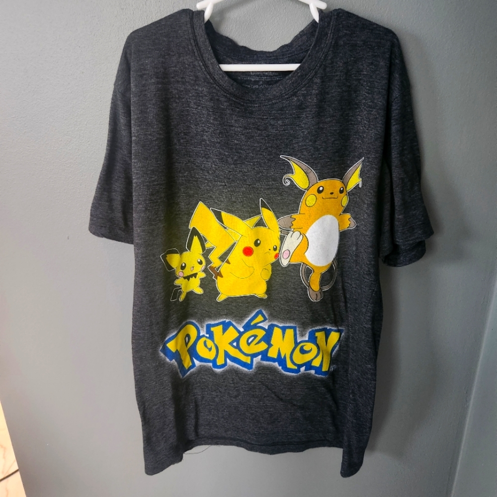 Pokemon Pikachu Pichu Raichu Evolution Boys Shirt